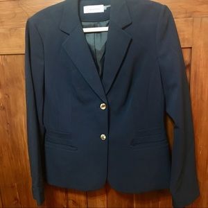 2/$35 Calvin Klein Navy Blazer With Gold Buttons